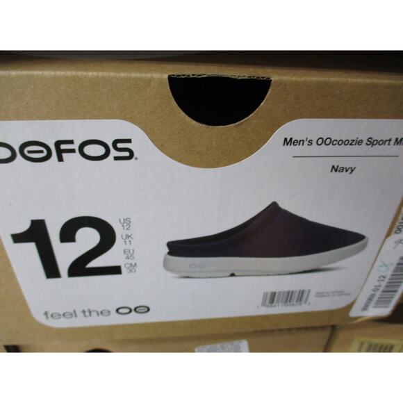 Oofos OOcoozie Sport Mule Navy Blue Slip On Comfort Shoes Mens Sz 12 main image 6
